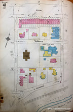 Load image into Gallery viewer, 1925 - Brookline Mass. Wards 40 And 41 Antique Map Genuine Hand-Colored