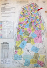Load image into Gallery viewer, 1925 - Brookline Mass. Wards 42 And 43 Antique Map Genuine Hand-Colored