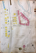 Load image into Gallery viewer, Antique-Hand-Colored-Map-Brookline-Mass.-Wards-50-and-51-United-States-Massachusetts-1925-Sanborn-Map-Co.-Maps-Of-Antiquity