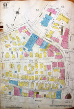 Load image into Gallery viewer, 1925 - Brookline Mass. Wards 52 And 53 Antique Map Genuine Hand-Colored