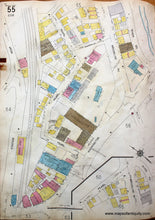 Load image into Gallery viewer, 1925 - Brookline Mass. Wards 54 And 55 Antique Map Genuine Hand-Colored