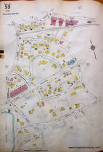 Load image into Gallery viewer, 1925 - Brookline Mass. Wards 58 And 59 Antique Map Genuine Hand-Colored