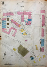 Load image into Gallery viewer, 1925 - Brookline Mass. Wards 70 And 71 Antique Map Genuine Hand-Colored