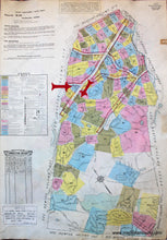 Load image into Gallery viewer, 1925 - Brookline Mass. Wards 70 And 71 Antique Map Genuine Hand-Colored
