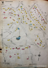 Load image into Gallery viewer, 1925 - Brookline Mass. Wards 80 And 81 Antique Map Genuine Hand-Colored