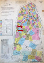 Load image into Gallery viewer, 1925 - Brookline Mass. Wards 80 And 81 Antique Map Genuine Hand-Colored