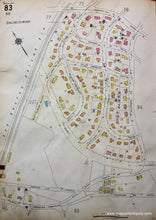 Load image into Gallery viewer, 1925 - Brookline Mass. Wards 82 And 83 Antique Map Genuine Hand-Colored