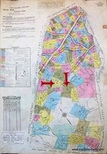 Load image into Gallery viewer, 1925 - Brookline Mass. Wards 86 And 87 Antique Map Genuine Hand-Colored