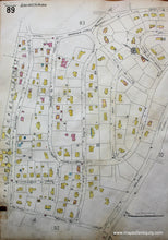 Load image into Gallery viewer, 1925 - Brookline Mass. Wards 88 And 89 Antique Map Genuine Hand-Colored