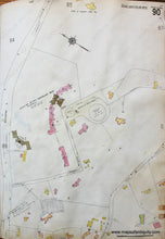 Load image into Gallery viewer, Antique-Hand-Colored-Map-Brookline-Mass.-Wards-90-and-91-United-States-Massachusetts-1925-Sanborn-Map-Co.-Maps-Of-Antiquity