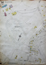 Load image into Gallery viewer, 1925 - Brookline Mass. Wards 94 And 95 Antique Map Genuine Hand-Colored