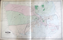 Load image into Gallery viewer, Antique-Hand-Colored-Map-Salem-Saugus-and-Lynnfield-Massachusetts-United-States-Massachusetts-1884-Walker-Maps-Of-Antiquity