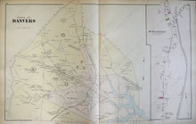 Load image into Gallery viewer, Antique-Hand-Colored-Map-North-Peabody-and-Danvers-Massachusetts-United-States-Massachusetts-1884-Walker-Maps-Of-Antiquity