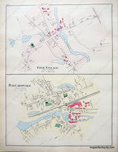 Load image into Gallery viewer, 1884 - Boxford Andover Frye Village And Ballardvale Massachusetts Antique Map Genuine Hand-Colored
