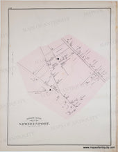 Load image into Gallery viewer, Antique map titled 'Northern Section of the City of Newburyport' showing a pale pink shaded map area with black street lines and labels on an aged off-white paper