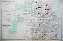 Load image into Gallery viewer, Antique-Map-City-of-Newburyport-Villages-of-Merrimac-and-Merrimacport-Massachusetts