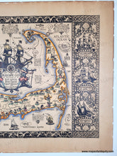 Load image into Gallery viewer, 1930 - The Map of Old Cape Cod - Antique Map