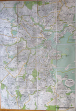 Load image into Gallery viewer, Colored-Antique-Folding-Map-Map-of-Boston-and-Surroundings-Massachusetts-Boston-c.-1910-Walker-Maps-Of-Antiquity
