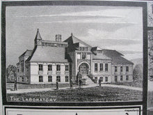 Load image into Gallery viewer, 1884 - Andover Theological Seminary Ma Phillips Academy Antique Print Genuine