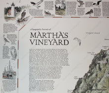 Load image into Gallery viewer, 1985 - A Topographic Portrait Of Martha’s Vineyard Antique Map Hand-Colored Printed