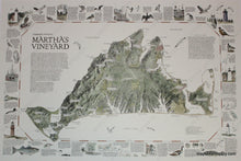 Load image into Gallery viewer, Hand-Colored-Printed-Map-A-Topographic-Portrait-of-Martha's-Vineyard--Massachusetts-Martha's-Vineyard-1985-Dana-Gaines-Maps-Of-Antiquity