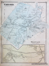 Load image into Gallery viewer, 1875 - Melrose Center Verso Concord And Westvale (Ma) *****Sold***** Antique Map Genuine