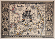 Load image into Gallery viewer, Antique-Vintage-The-Map-of-Old-Cape-Cod-The-Land-of-Bold-Explorers,-Heroic-Pilgrims,-Hardy-Seamen,-Great-Fisheries-and-Famous-Ships-Antique-Map-The-Map-of-Old-Cape-Cod-Massachusetts-Cape-Cod-and-Islands-1930-Coulton-Waugh-Maps-Of-Antiquity