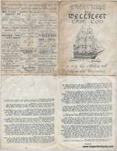 Load image into Gallery viewer, 1937 - Map of Wellfleet Cape Cod Mass - Antique Map