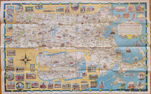 Load image into Gallery viewer, Antique-map-pictorial-Massachusetts-Historical-Travel-Tourist-Ernest-Dudley-Chase-1963