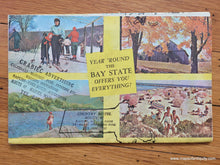 Load image into Gallery viewer, Antique-map-pictorial-Massachusetts-Historical-Travel-Tourist-Ernest-Dudley-Chase-1963