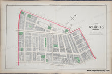 Load image into Gallery viewer, 1874 - Part of Ward 10. Boston. Plate W. - Antique Map