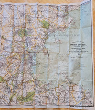 Load image into Gallery viewer, Antique-Printed-Color-Folding-Road-Map-Road-Map-of-the-Boston-District-showing-the-Metropolitan-Park-System-1905-Walker-1900s-century-Maps-of-Antiquity