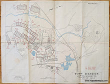 Load image into Gallery viewer, Genuine-Antique-Map-Fort-Devens-Massachusetts-Massachusetts--1943-Engineer-Branch-First-Service-Command-Maps-Of-Antiquity-1800s-19th-century