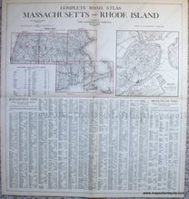 Load image into Gallery viewer, Genuine-Antique-Map-Untitled--Index-to-the-Complete-Road-Atlas-Massachusetts-and-Rhode-Island-Antique-Maps---Massachusetts--1905-Scarborough-Company-Maps-Of-Antiquity-1800s-19th-century