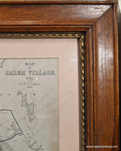 Load image into Gallery viewer, Genuine-Antique-Map-Framed-Map-of-Salem-Village-1692.-by-W.-P.-Upham-1866.-1866-Upham-Maps-Of-Antiquity-1800s-19th-century