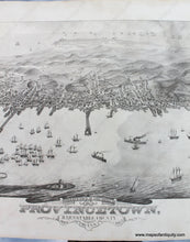Load image into Gallery viewer, Genuine-Antique-Lithograph-Print-Bird's-Eye-View-of-the-Town-of-Provincetown,-Barnstable-County,-Mass.-1882-Albert-F.-Poole-Maps-Of-Antiquity