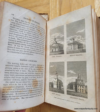 Load image into Gallery viewer, Genuine-Antique-Book-with-Maps-Bowen's-Picture-of-Boston-or-the-Citizen's-and-Stranger's-Guide-to-the-Metropolis-of-Massachusetts-and-Its-Environs-to-Which-is-Affixed-the-Annals-of-Boston-Embellished-with-Engravings-1838-Abel-Bowen-Maps-Of-Antiquity