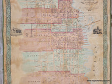 Load image into Gallery viewer, Genuine-Antique-Wall-Map-Plan-of-the-City-of-New-Bedford-Massachusetts-1850-Collins-Clark-Restored-Cleaned-Maps-Of-Antiquity