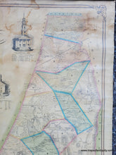 Load image into Gallery viewer, Genuine-Antique-Map-Map-of-the-Town-of-Wrentham-Norfolk-County-Massachusetts-1851-Walling-Maps-Of-Antiquity