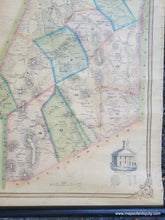 Load image into Gallery viewer, Genuine-Antique-Map-Map-of-the-Town-of-Wrentham-Norfolk-County-Massachusetts-1851-Walling-Maps-Of-Antiquity