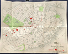 Load image into Gallery viewer, Genuine-Antique-Map-Map-of-Boston-published-by-Hotel-Rexford-with-Compliments-1899-Walker-Maps-Of-Antiquity