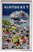 Load image into Gallery viewer, MAS2309-Antique-Nantucket-Travel-Guide-Booklet-map-photographs-New-York-New-Haven-Hartford-Railroad-co-Rand-McNally-Co-1930s