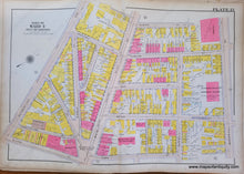 Load image into Gallery viewer, Genuine-Antique-Map-Plate-13-Charlestown---Part-of-Ward-4-City-of-Boston-Boston-Ward-Maps--1912-Bromley-Maps-Of-Antiquity-1800s-19th-century