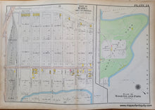 Load image into Gallery viewer, Genuine-Antique-Map-Plate-24-East-Boston---Two-maps-Part-of-Ward-1-Plan-of-Wood-Island-Park-City-of-Boston-Boston-Ward-Maps--1912-Bromley-Maps-Of-Antiquity-1800s-19th-century