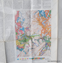 Load image into Gallery viewer, 1953 - Surficial Geology Of The Ayer Quadrangle Massachusetts Antique Map Genuine Vintage