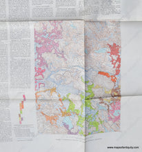 Load image into Gallery viewer, 1962 - Surficial Geology Of The Reading Quadrangle Massachusetts Antique Map Genuine Vintage