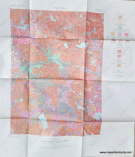 Load image into Gallery viewer, 1962 - Surficial Geology Of The Reading Quadrangle Massachusetts Antique Map Genuine Vintage