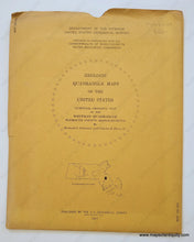 Load image into Gallery viewer, 1967 - Surficial Geology Of The Whitman Quadrangle Massachusetts Antique Map Genuine Vintage