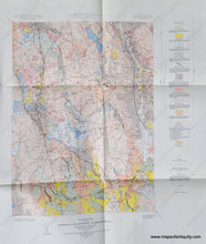 Load image into Gallery viewer, 1950 - Surficial Geology Of The Brockton Quadrangle Massachusetts Antique Map Genuine Vintage