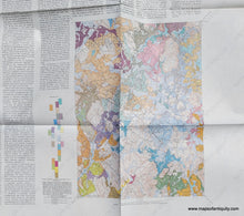 Load image into Gallery viewer, 1959 - Surficial Geology Of The Wilmington Quadrangle Massachusetts Antique Map Genuine Vintage